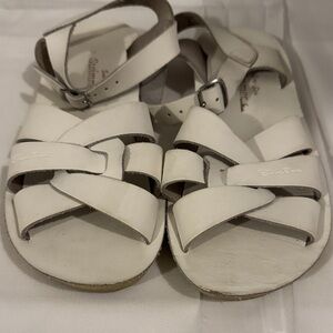 Sun San Summer leather 3 Stylish White Sandals